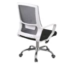 Крісло офісне Лестер білий сітка