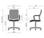 Крісло офісне Лестер сітка